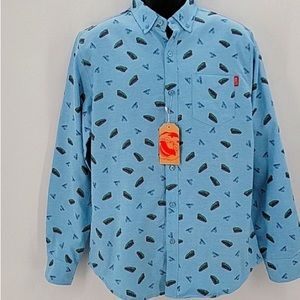 RSVLTS Nat’l Lampoons Christmas Vacay Button down NWT